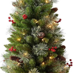 Árbol de navidad con luces