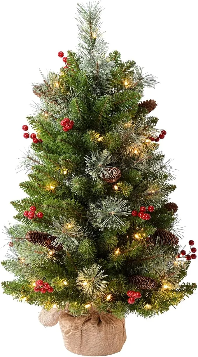 Árbol de navidad con luces